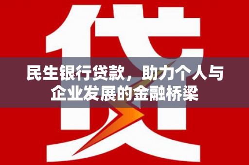 镇安民生银行贷款，助力个人与企业发展的金融桥梁