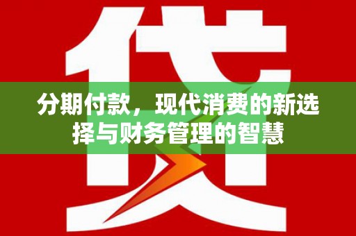 港口分期付款，现代消费的新选择与财务管理的智慧