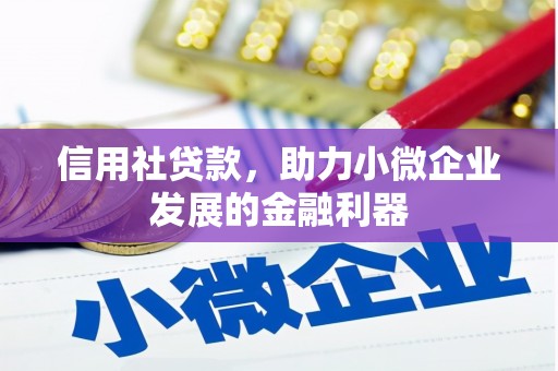 兴隆台信用社贷款，助力小微企业发展的金融利器