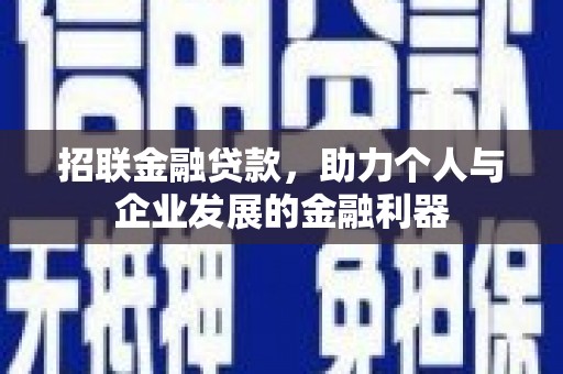 天宁招联金融贷款，助力个人与企业发展的金融利器