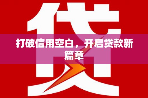 新县打破信用空白，开启贷款新篇章
